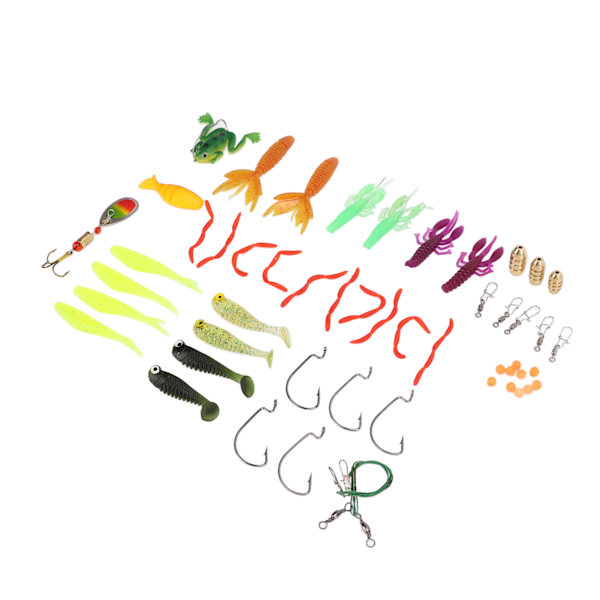 52 st/set fiskedrag med metallbete set crankbait-kontakt jiggkrokar fiskeredskap lockbete kit
