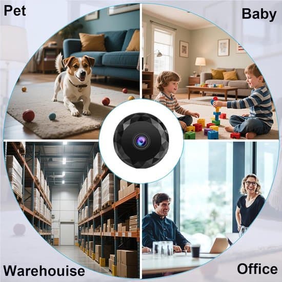 2K WiFi Mini Hidden Camera - Wireless - Suitable for Indoor, Outdoor, Pets, and Babies - 16G (with Card Reader)