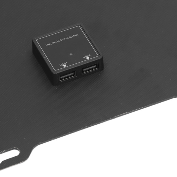 15W solpanel laddare monokristallint kisel bärbar solpanel kit med dubbla USB-utgång för bergsklättring vandring camping