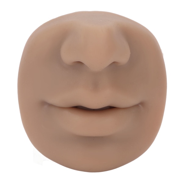 Silikonpiercingsmodell med mun Flexibel mjuk imiterad näsmodell Återanvändbara nässkärmar för undervisning av mörk hud