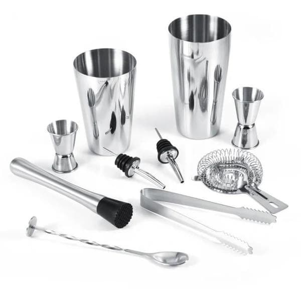 10-Piece Bartender Kit with Shaker & Accessories - Bar Set Cocktail