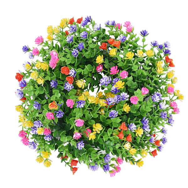 Blomsterkrans Vår Brudslöja Konstgjord Rund Blomsterkrans för Vardagsrumsvägg Entrédörr Spis Sovrum Fest
