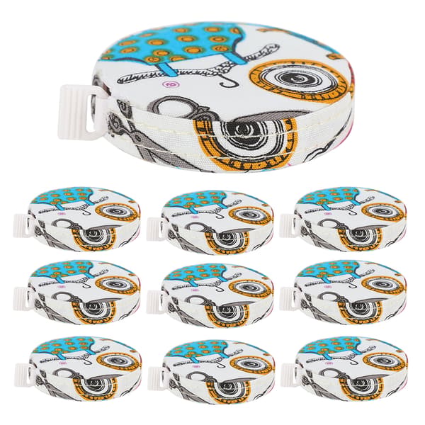 10 Pcs Tape Measure Portable Retractable Soft Ruler Sewing Tape for Tailor Craft