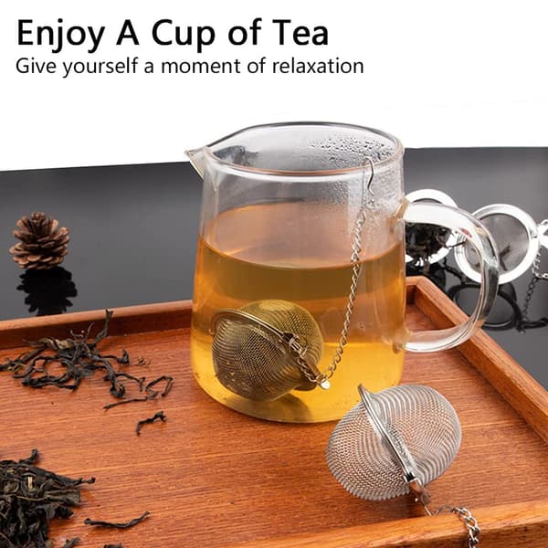 5.2CM Teinfuser Rustfrit Stål Net Te Bold Infuser Te Filter til Løse Te Blade Krydderier Smagsstoffer