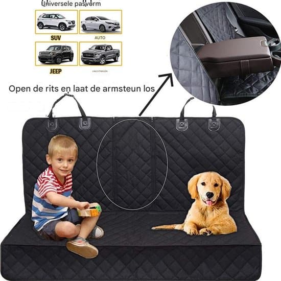 Durable Car Seat Covers - Pet Car Blankets - Protective Covers - Scratch-Resistant and Waterproof - Black