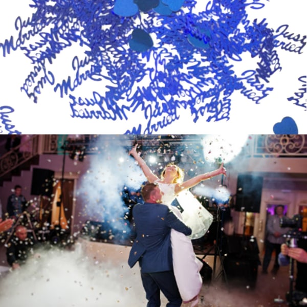 Bröllopsbord stänk möhippor konfetti Enkelfest mousserande festdekorationer（#7）