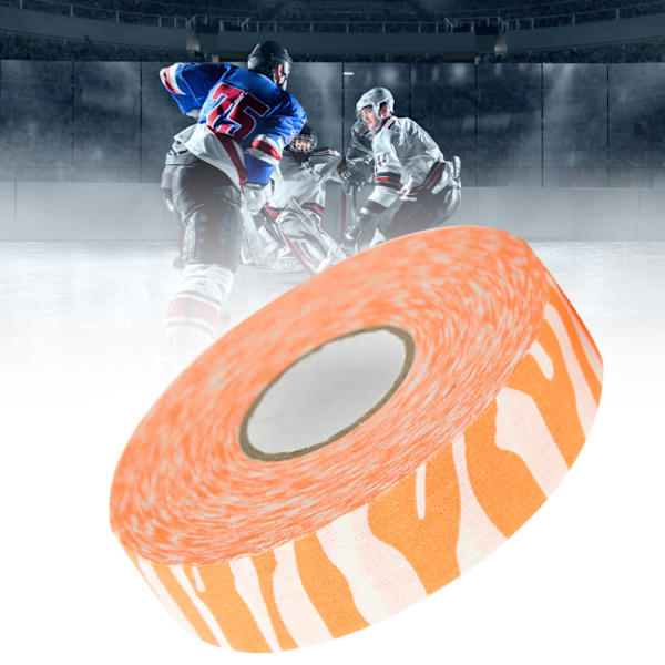 2,5 cm x 25 m Hockey-suojateippi Urheilu Badminton-mailapehmusteet Hockeymailan teipit Oranssit Zebrat