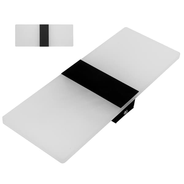 LED Acrylic Indoor Wall Mounted Sconce Lamp Bedside Night Light (Warm Light & Black L)