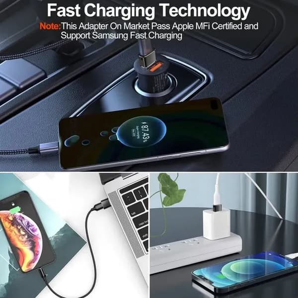 4-pack förbättrade USB till USB-C-adaptrar: Typ-C hona till USB-A hane laddningskonverterare.