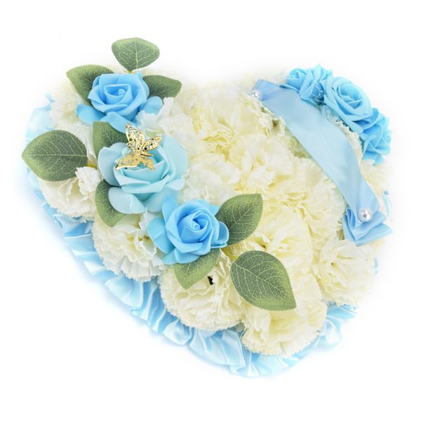 Kunstig hjerteformet krans Bryllupskranser Kunstige blomsterdekorasjon for bryllupseremoni Jubileumsfest