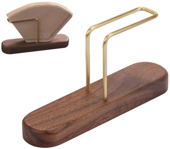 Coffee Filter Holder - Filter Bag Holder - Perfect Storage - Walnut Wood - Coffee Filter Storage - Suitable for Home and Hotel