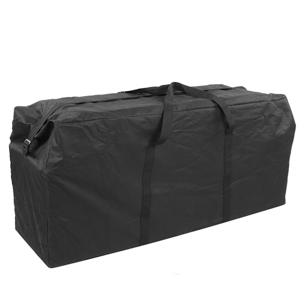 Svart 600D Oxford stoff utendørs vanntett støvtett møbeloppbevaringspose 122x39x55cm