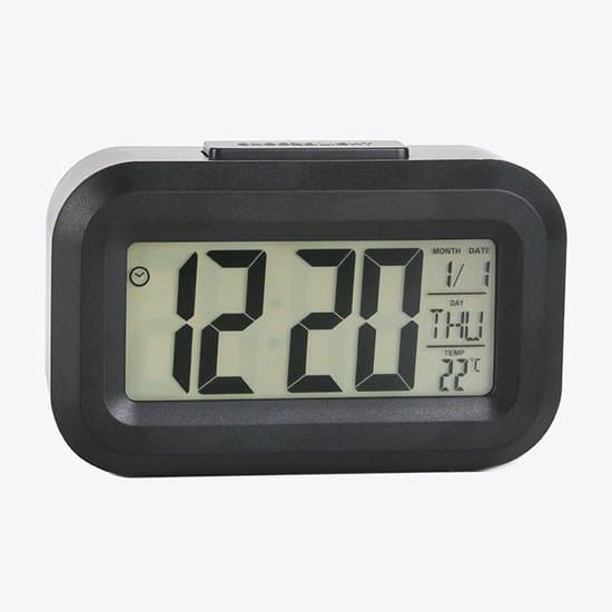 Mini Car Clock - Small Digital Clock - Mini Clock for Car - Dashboard - Desk - Table - Bathroom - Black