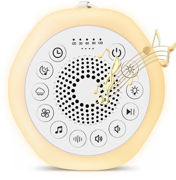 White Noise Machine for Babies with 27 Soothing Sounds and Night Light