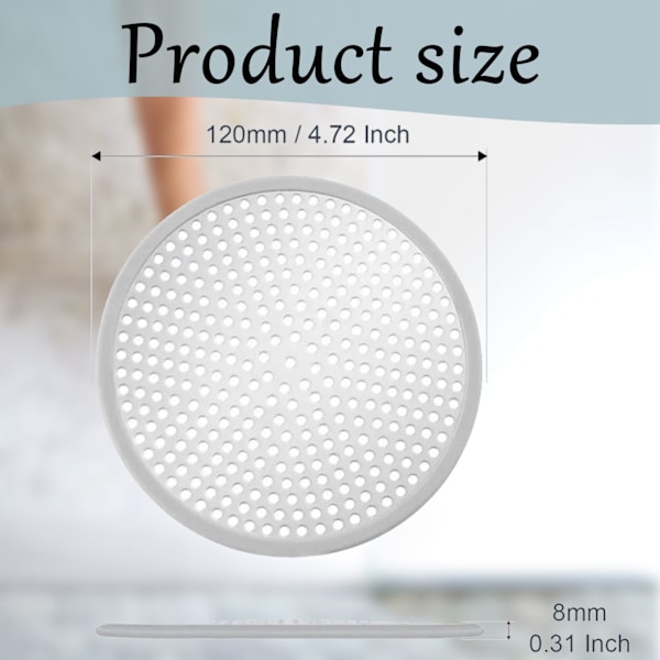 Gulvafløb Dæksel i Rustfrit Stål til Badeværelse - Anti-Tilstopning Filter, Håropsamler, Vaskestativ med Sprøjtestøbt Kant, Skridsikker og Holder