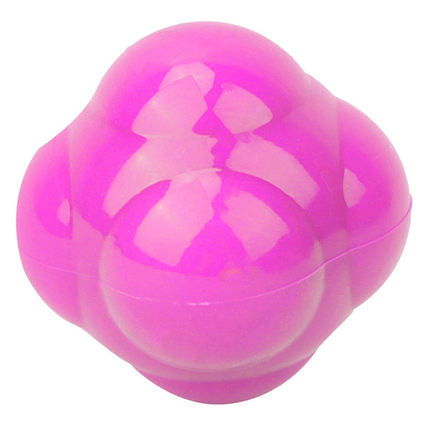 Silikon Hexagon Agility Reaktion Hastighetsboll Fitness Träningsleksaker för Nybörjare (Rosa)