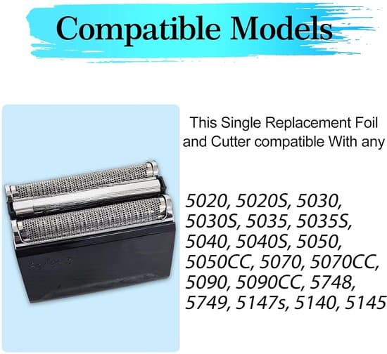 52B Erstatningsbarberhoved - Til Braun Series 5 Barbermaskiner