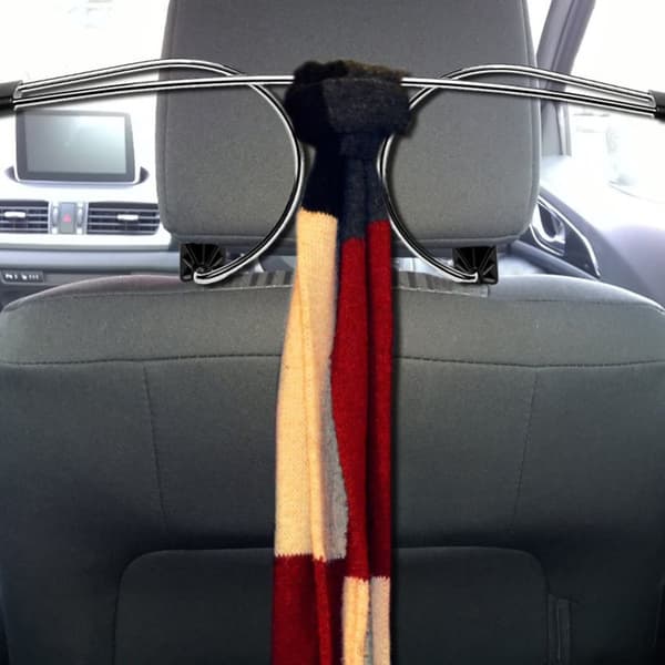 Adjustable Stainless Steel Clothes Hanger - Hang clothes securely on headrest bars