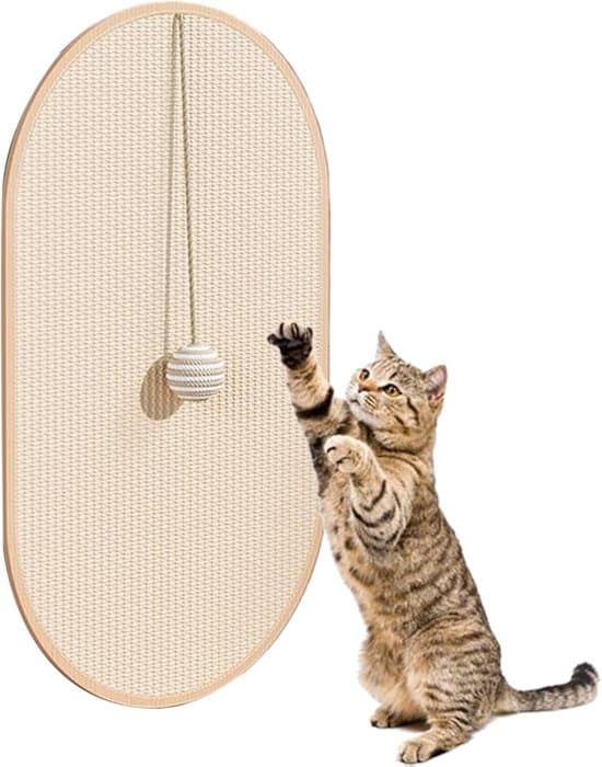 Cat Scratch Mat, Wall-Mounted Scratching Post for Cats, Sisal Scratching Post, Scratching Post Specifically for Kittens, For Carpets, Sofas, and Floors