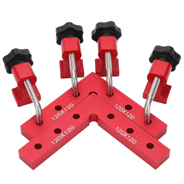 Carpenter Clamping Tool Right Angle Clamp 90° Positioning Panel Woodworking Corner Ruler Fixture