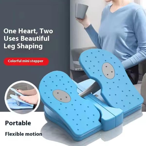 Simple Sitting Leg Exercise, Seniors, Mini Foldable Portable Foot Pedal Exerciser, Foot Massage Function, Home and Office Exercise Equipment