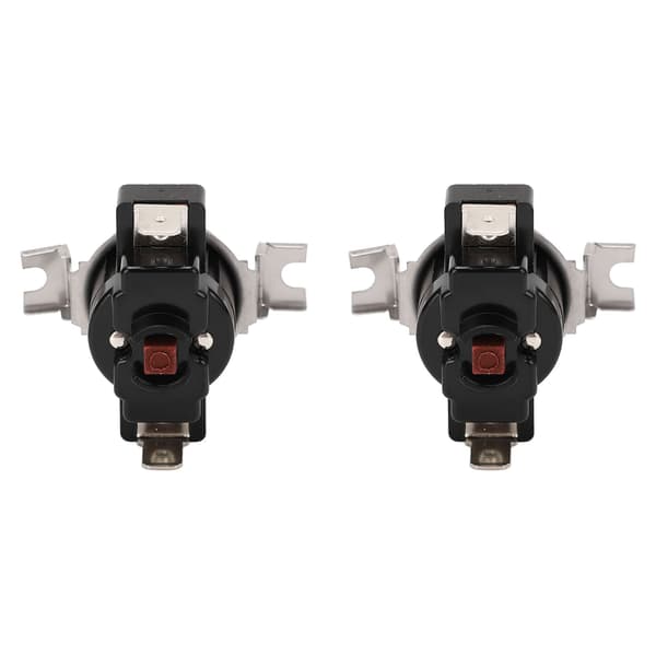 2 stk termostatbryter manuell høyeffekts U-formet deksel 25A 250V for termostat 60℃