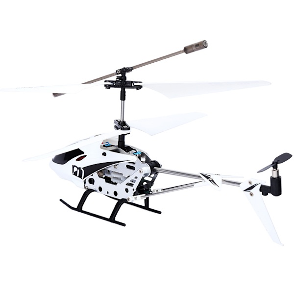 Kvalitets RC Radiostyret Helikopter Legetøj med Gyro Position til Børn Børnegave (hvid)