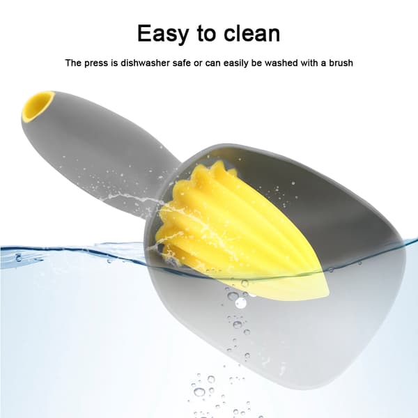 Ergonomisk Manuell Mini Citronpress för Lime Apelsin (Svart)