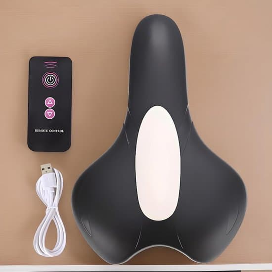 Pelvic Floor Muscle Trainer, Postpartum Recovery Training Device with Remote Control (15x22 cm, Black).