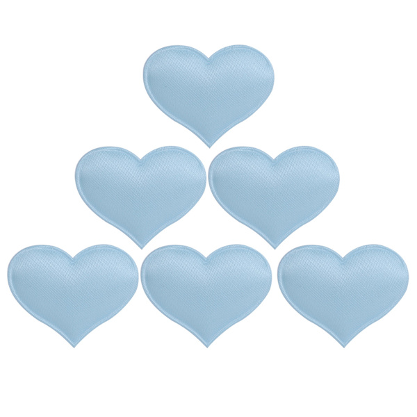 DIY Håndlagde Hjerteformede Bryllups Valentinsdekorasjon Jubileumsfestartikler (3,2 cm Lyseblå 500 stk Pose)