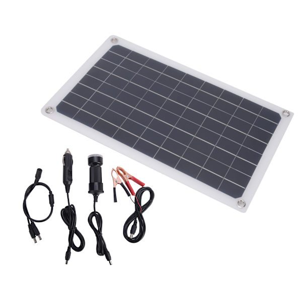 20W Aurinkopaneelilaturi Monokiteinen Piitä USB Dual DC Ulostulo 12V Akun Lataamiseen