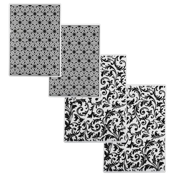 4 Pcs Embossing Templates for DIY Card Making and Scrapbooking Paper Crafts