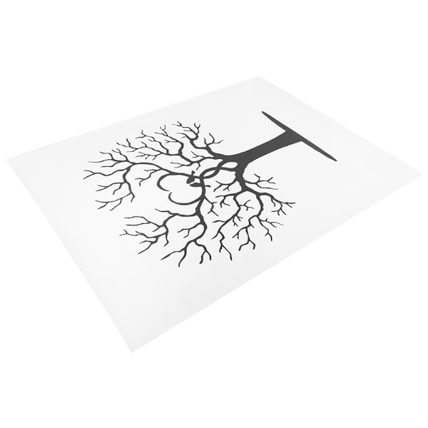 Fingeravtrycksträd DIY Gäst Signatur Sign&#8209;In Bok Canvas Tumtryck Målning