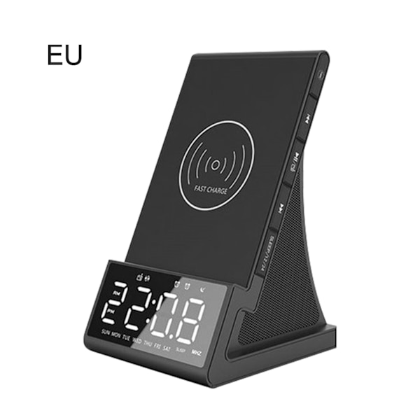 Trådlös Bluetooth-laddare väckarklocka