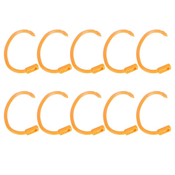 Flexible Clip Set with 10 Adjustable, Non-Toxic Plastic Cow Nose Rings - Essential Poultry Accessory