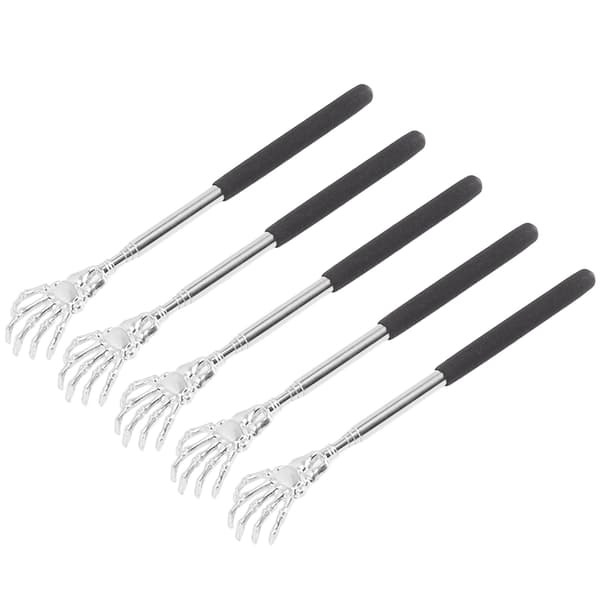 5 Pcs Extendable Stainless Steel Back Scratcher, Telescopic Portable Retractable Body Massager Tool