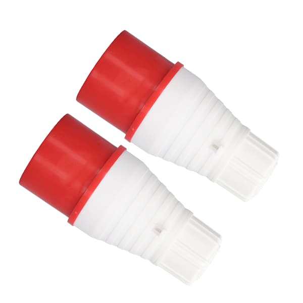 2 Pcs 5-Pin 32A Industrial Plug IP44 Waterproof PP Brass Socket 220-380V 240-415V