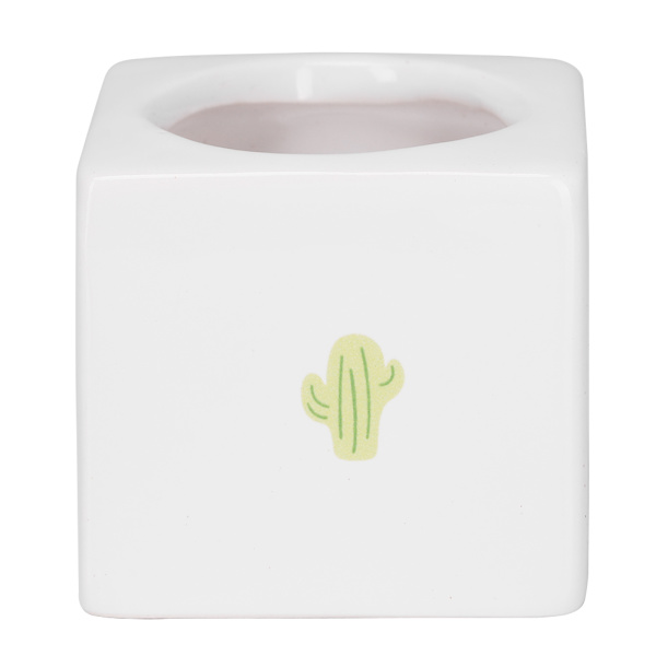 Mini Moderne Sukkulente Plantepotter Små Keramiske Beholdere, Haveblomstpotter (Kvadrat)