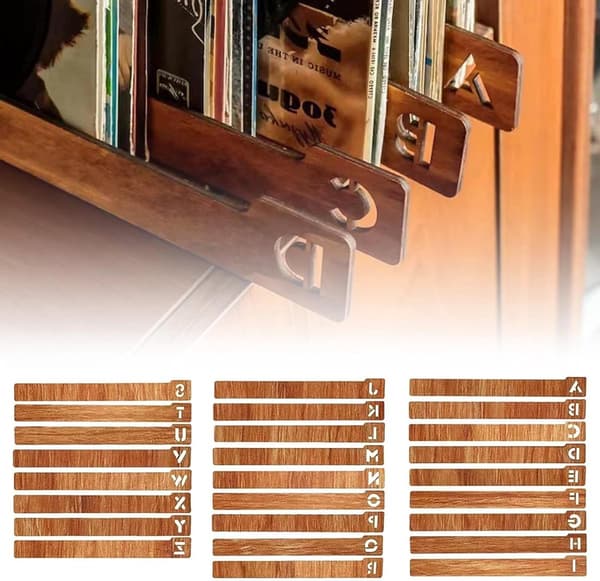 Vinyl Record Rack and Display Stand - LP Record and Brochure Storage Rack