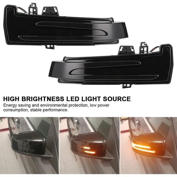 Dynamisk LED-backspegelindikator, lämplig för Mercedes Benz C/E/S CLa GLa CLS Class W176 W204