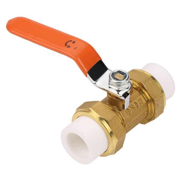 Brass Ball Valve with Double PPR Hot Melt Coupling 3/4\"BSP DN20