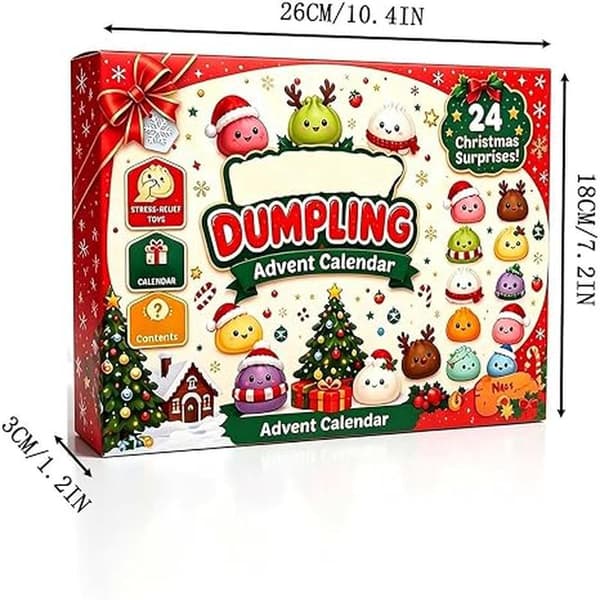 Jule Squishies Adventskalender 2026 Nedtelling for Voksne A
