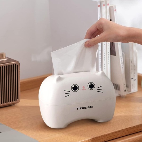 Ansiktspapperslåda, våtservettlåda, rektangulär näsduksdispenser, papperslåda, tecknad pappersbehållare, hemmakontor, bilpappersöverdrag, hotell