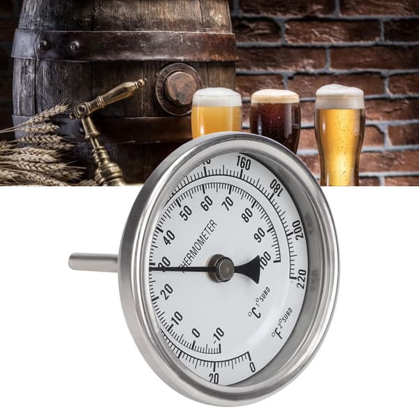 1/2\" NPT Rustfritt Stål Grytetermometer Metallskive Termometer for Ølbrygging