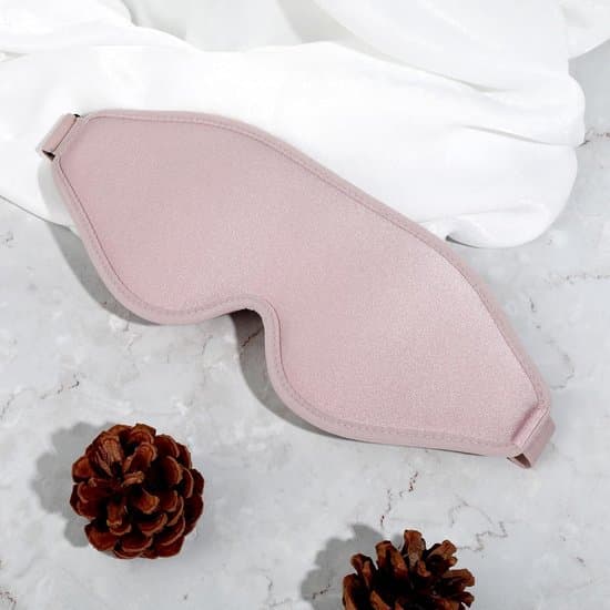 3D Silk Memory Foam Sleep Mask - Pink