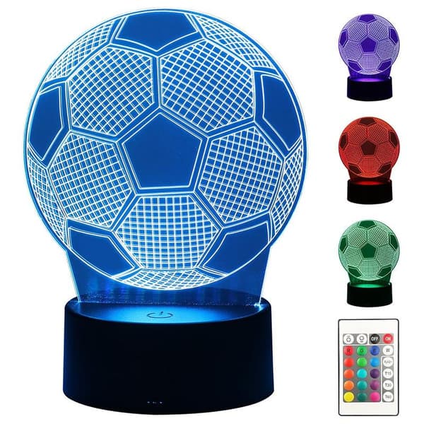 Natlampe Fodbold / Bordlampe - RGB