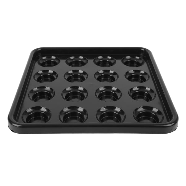 Billiards Tray Thickened Plastic 16 Holes Wear Resistant Shake Proof Billiard Ball Tray