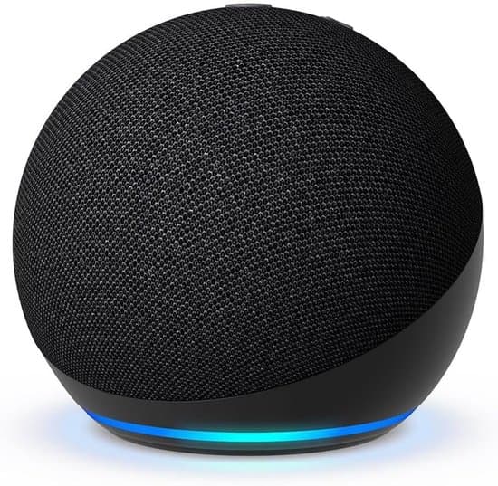 Trådløs Bluetooth-høyttaler — Kraftig lyd — Smart høyttaler med Wi-Fi og Bluetooth-støtte — Kullgrå