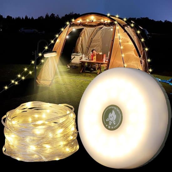 10m 5-modus IP44 Vanntett Varmhvit Campinglyslenke