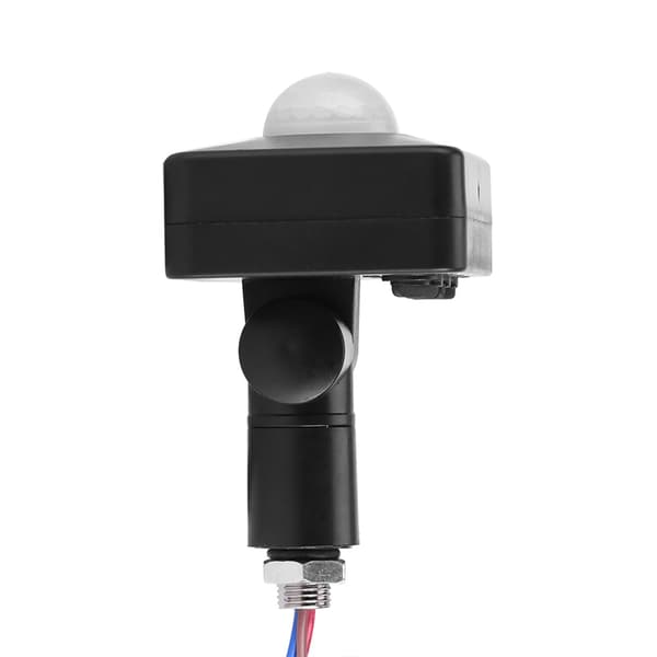 Black PIR Switch Infrared Motion Lighting Sensor Detector Wall Mount Switch Outdoor
